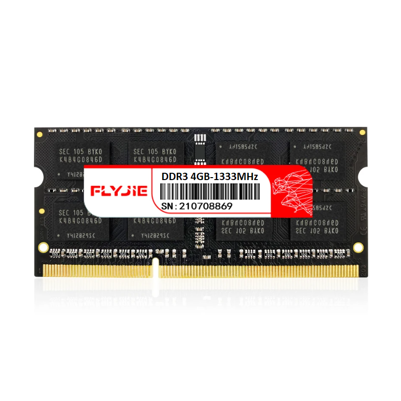 FLYJIE 4GB DDR3 1333Mhz PC3-10600s LC9 204-Pin SODIMM Laptop Ram