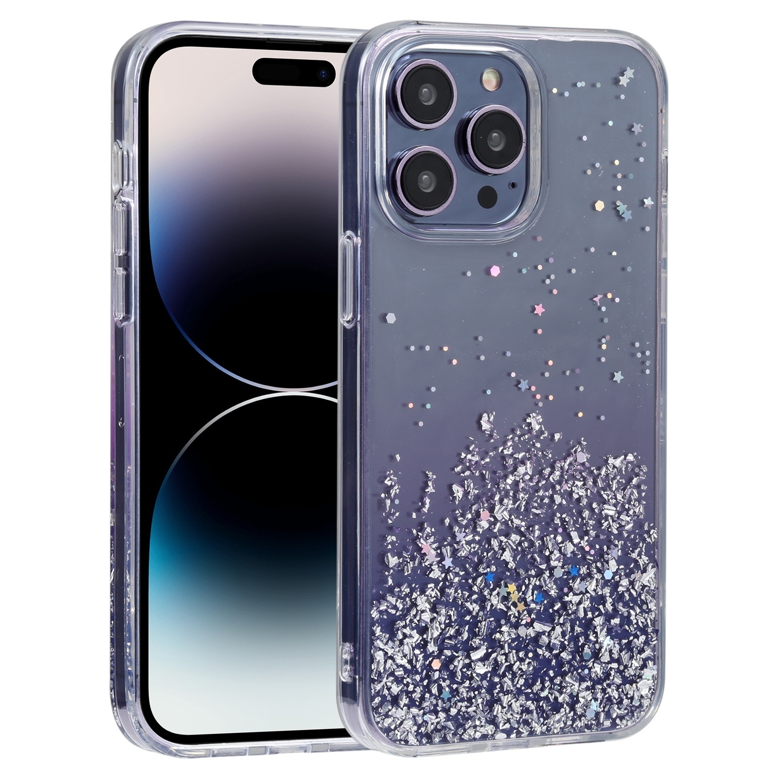 (New)DFANS DESIGN Golden Diamond TPU+PC Phone Case For iPhone 15 Pro Max/iPhone 15 Pro/iPhone 15