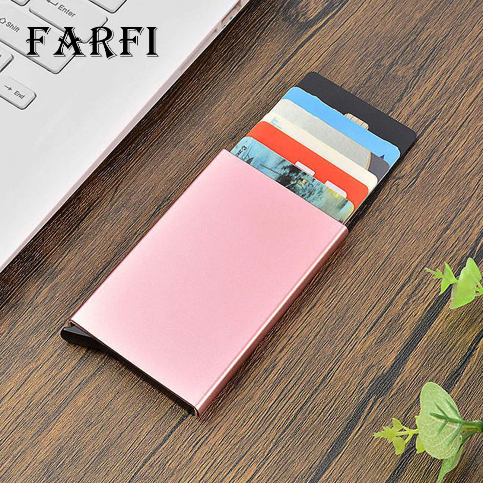Card Box Slim Men Wal Secure Convenient Card Wal with Quick Release -tft -degaussing Technology Perfect for Use Slim Cardholder with Blocking Technology. 