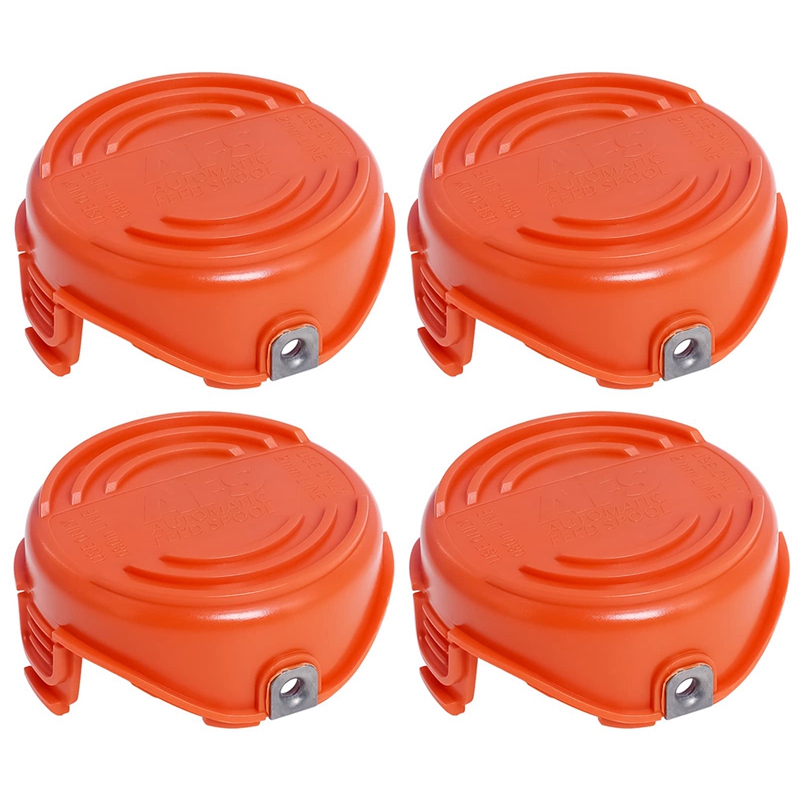 OUMERY 90583594 Replacement Spool Caps Assembly Compatible with for Black+Decker GH3000 String Trimmer(4 Pack). 