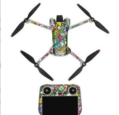 Compatible with DJI Maje Mini3PRO body RC-N1 remote control sticker, flat waterproof pattern film accessory. 
