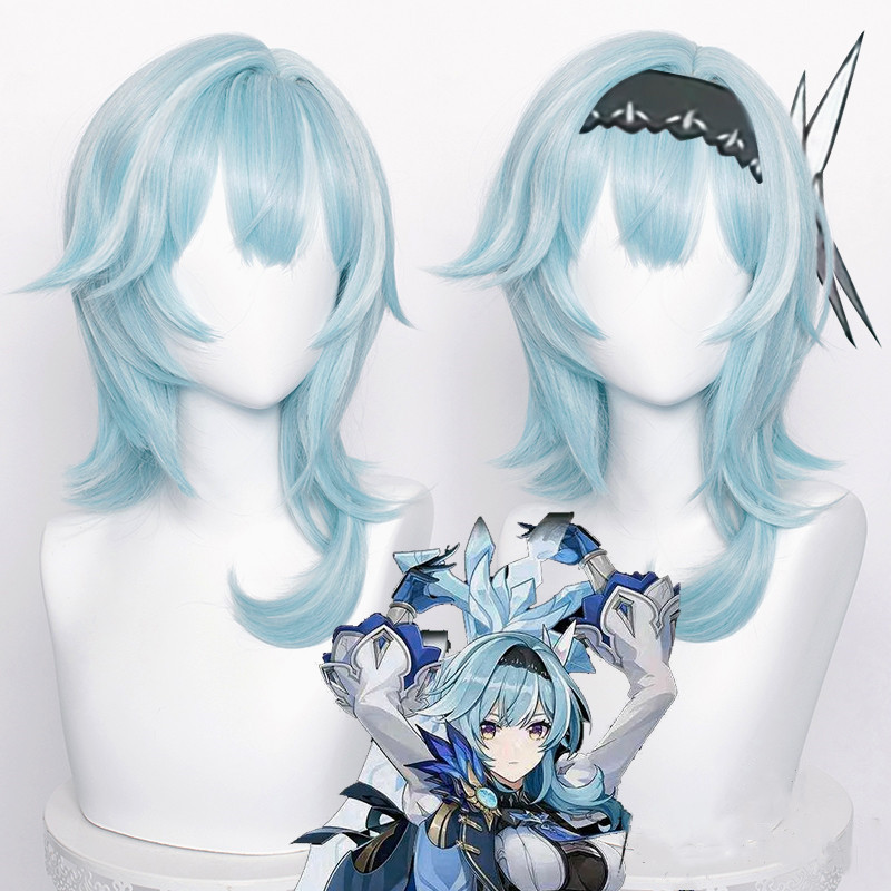 Genshin Impact Cosplay Wig Venti Keqing Barbara Fischl Kaeya Lumine Hutao Amber Series Heat Resistant Synthetic Hair Wigs Cap. 