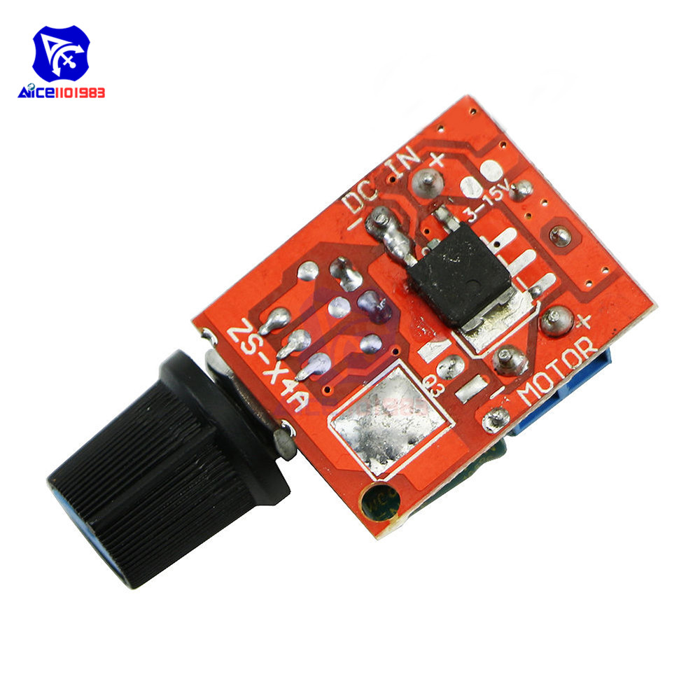 diymore Mini PWM DC Motor Speed Controller Module 3 -35V 5A Max 90W Speed Control Adjustable Potentiometer Switch LED Dimmer. 