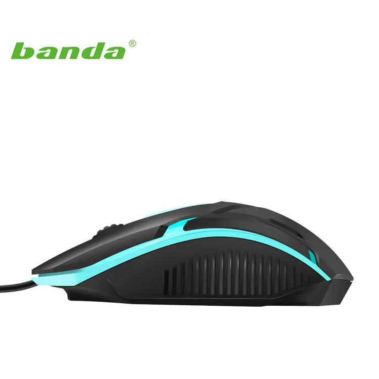BANDA MW800 3D Gaming Mouse Wired 7 LEDcolors (Black) and Mouse Pad. 