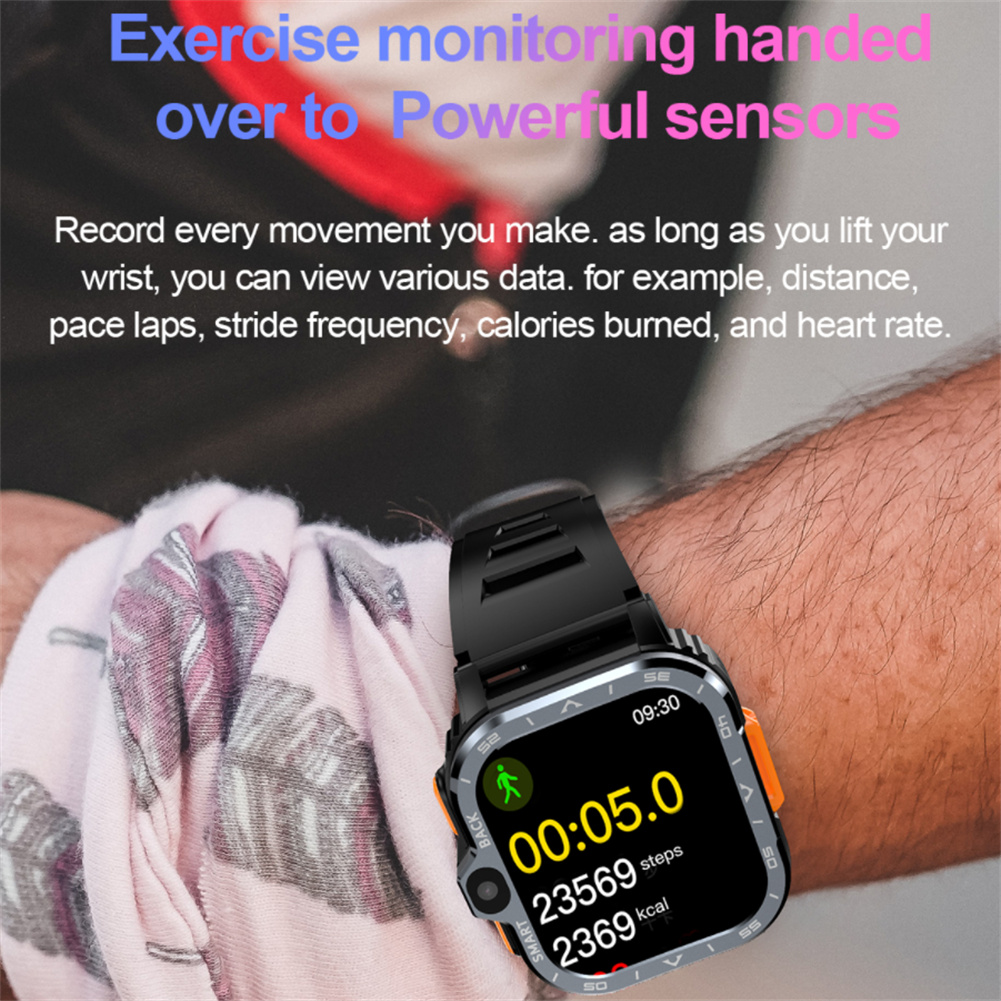 PGD WATCH Smart Watch 2.03" Screen WIFI Video Calls Watches Compatible For Android Phones With Heart Rate Monitor. 