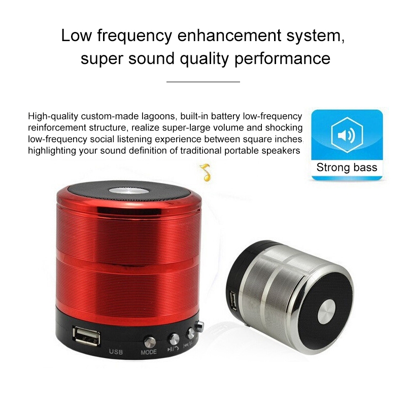 【FUPANG】WS-887 Bluetooth speaker with support hands-free call FM & U disk & TF card aux. 