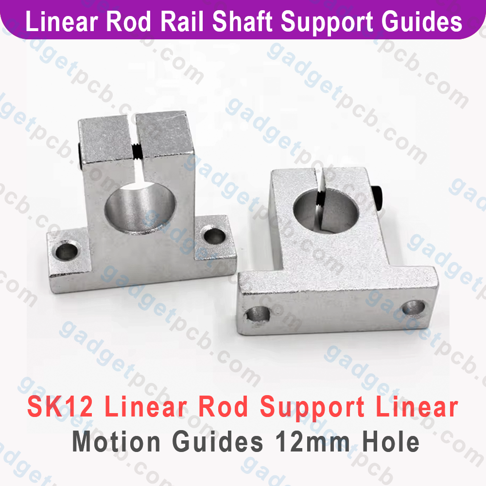 SK12 Linear Rod Rail Shaft Support Linear Motion Guides 12mm Bore for SK12 Shaft Support SK12 Linear Motion Slide Rail Guide Blocks 12mm Hole Shaft Table CNC SK12 Bracket for CNC 3D Printer Parts. 