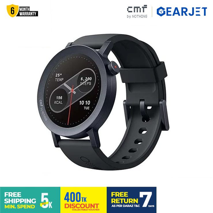 CMF Watch Pro 2 Smart Watch Bluetooth Calling Feature 100+ Watch Faces 120 Sports Mode 1.32 inch AMOLED Display Up to 11 Days Battery Backup Nothing Watch for Men and Women. 