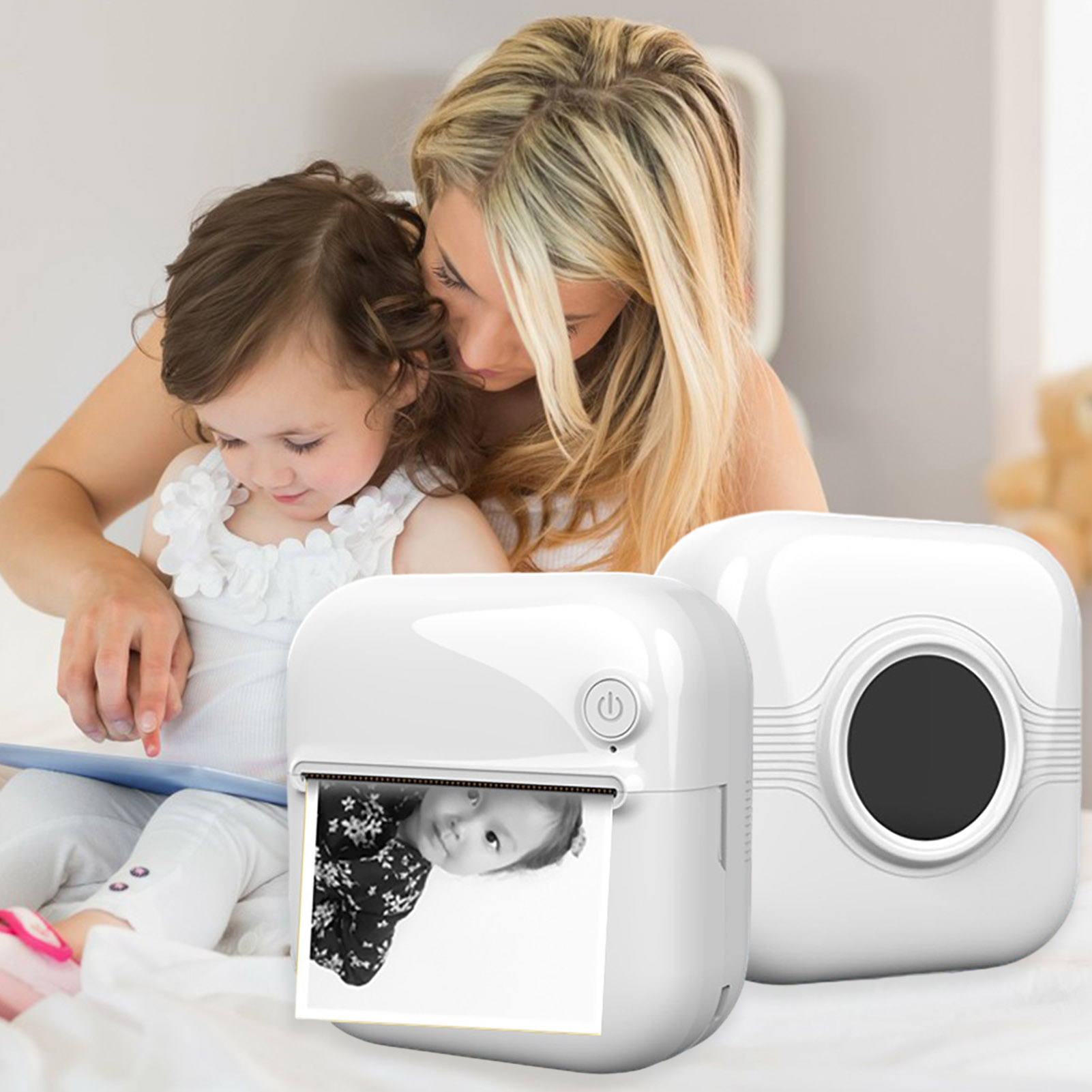 Pocket-sized Thermal Printerprinter Portable Bluetooth Mini Thermal Printer for Ios Android Print Photos Receipts Notes Labels Qr Codes on the Go Mini Printer with Rechargeable Battery. 