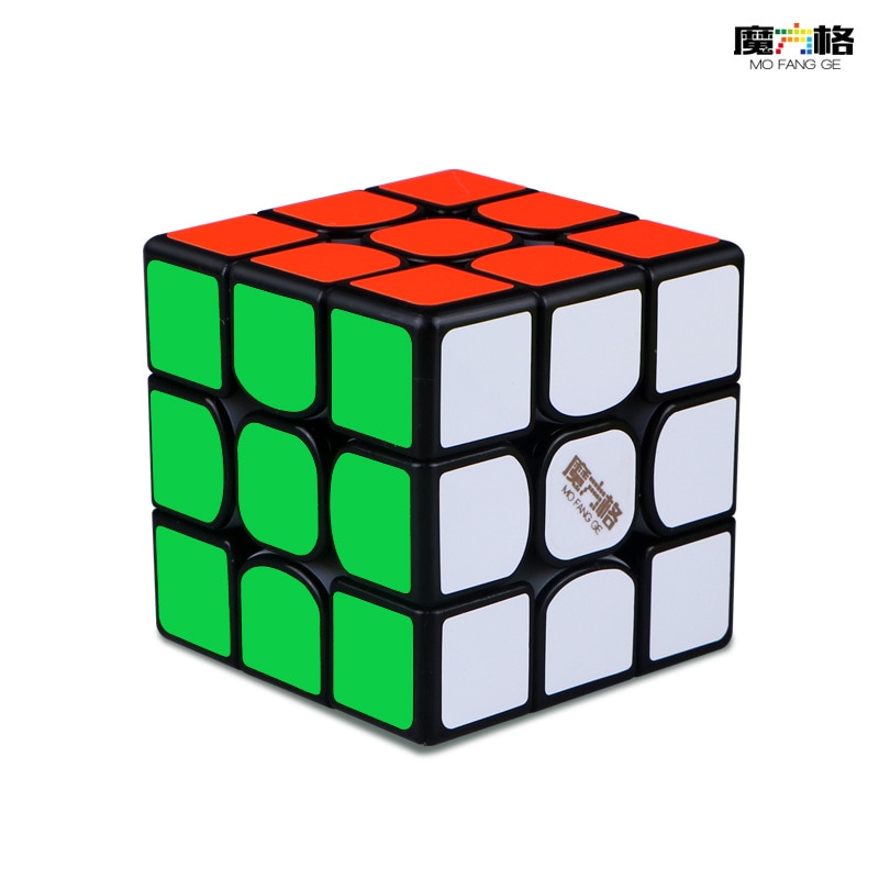 【happy one】Global MoCube Qiyi Thunderclap V3 3x3 Black Speed Cube MoFangGe V3 Magnetic Speed Cube. 