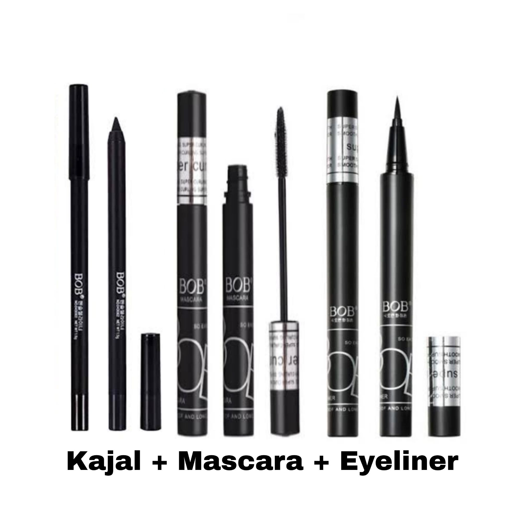 BOB Kajal+Mascara+Eyeliner 3 IN 1 Set
