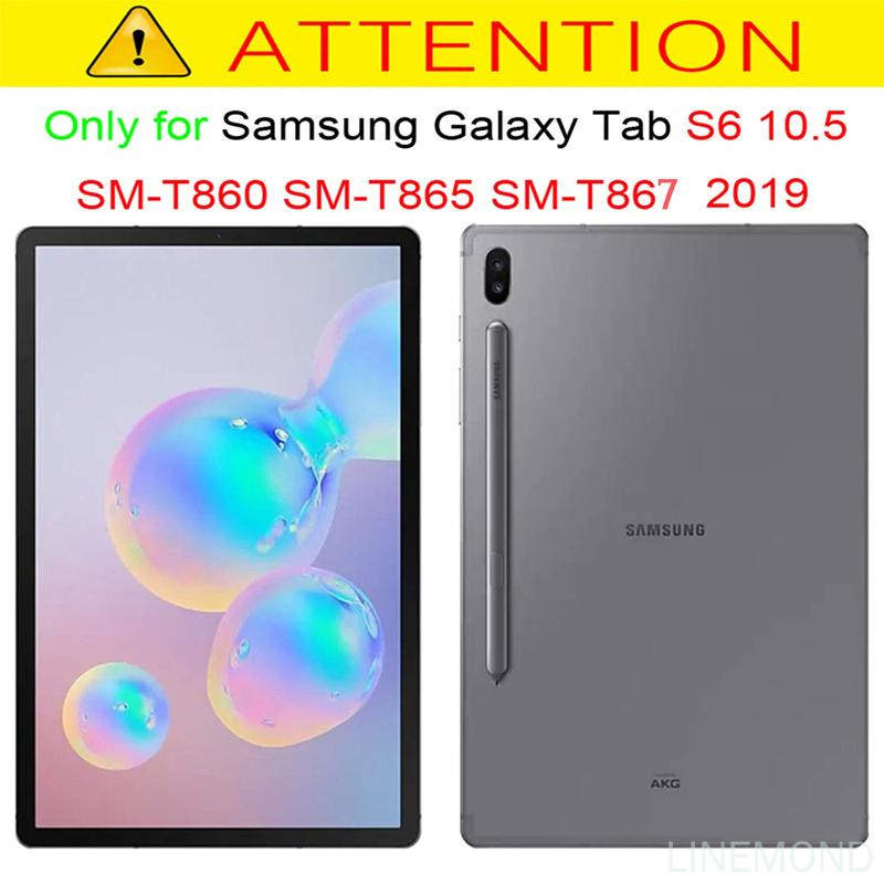 Tab S6 10.5 2019 SM-T860 Tablet Cover For Samsung Galaxy Tab S6 10.5 2019 T860 T865 SM-T867 Case 360 Rotating Stand Leather Case. 