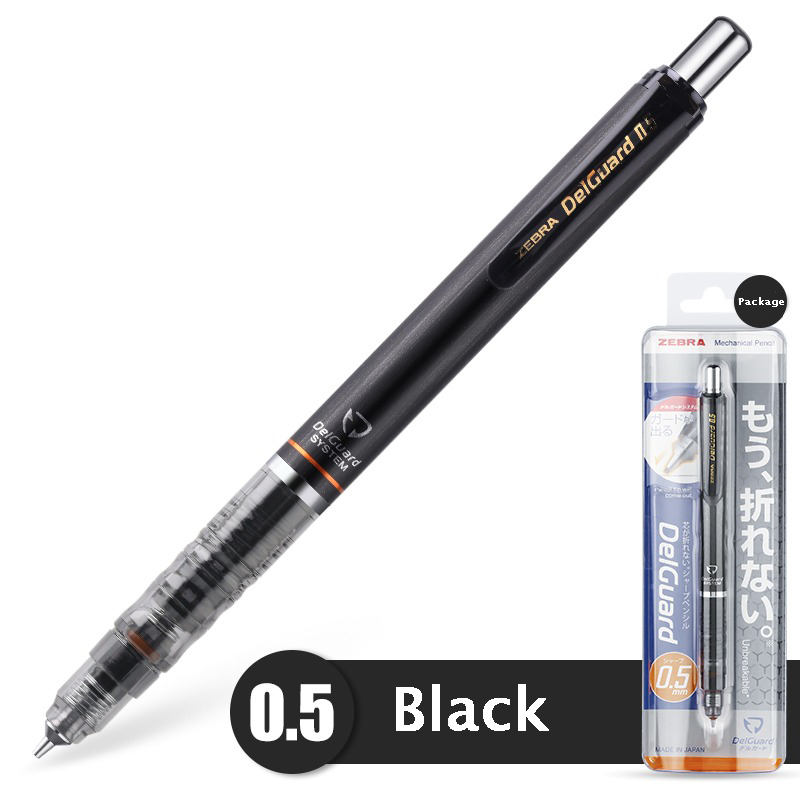 1PCS Zebra Ma85 DelGuard Mechanical Pencil 0.5mm 0.3mm 0.7mm Unbreakable Multi Colored Pencils With Eraser For School Supplier Amour zii. 