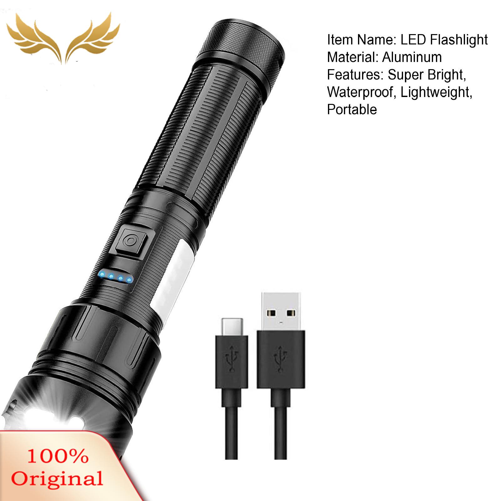 Super Bright Tactical Flashlight Ultra Bright Rechargeable Tactical Led Flashlight with 7 Modes Waterproof Magnetic Perfect for Outdoor Activities High Lumens Zoomable Torch Rechargeable Flashlight. 