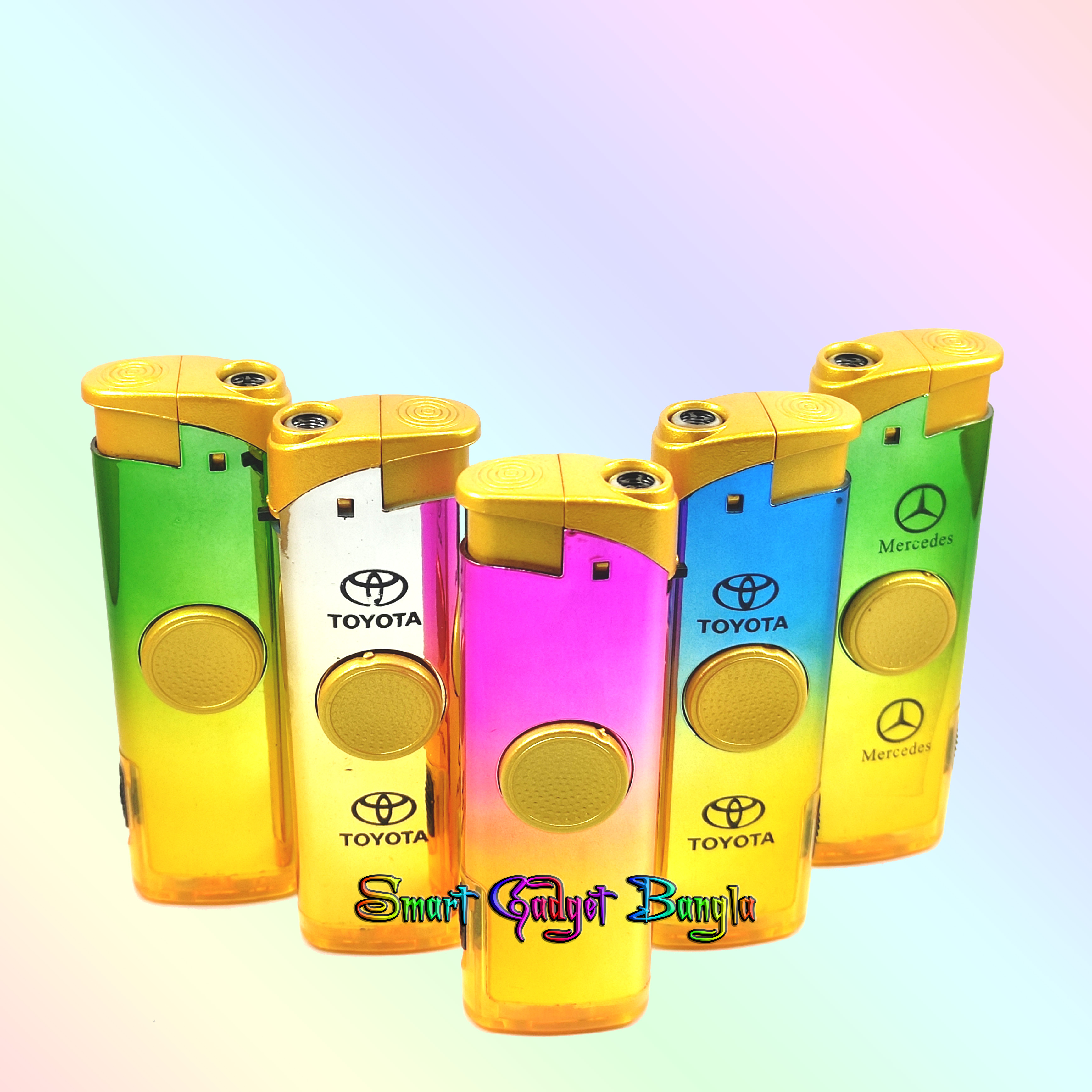 Spinner Gas Lighter 1 - PCS Multicolor Spin Lighter. 