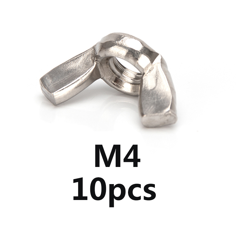 304 Stainless Steel Wing Nuts Butterfly Nut to Fit Bolts & Screws M3 M4 M5 M6 M8 M10 M12 Solid Fasteners Nuts