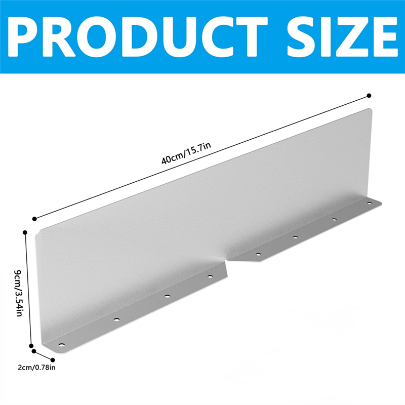 6 Pcs Gutter Valley Splash Guards,Rain Gutter Valley Roofing Gutter Guards, Diverter Roof Rain Diverter For House Easy Install Easy To Use Silver. 