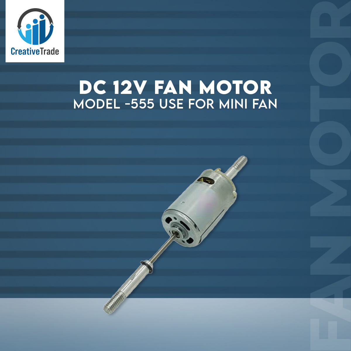 DC 12V Fan Motor Model -555 Use For Mini Fan