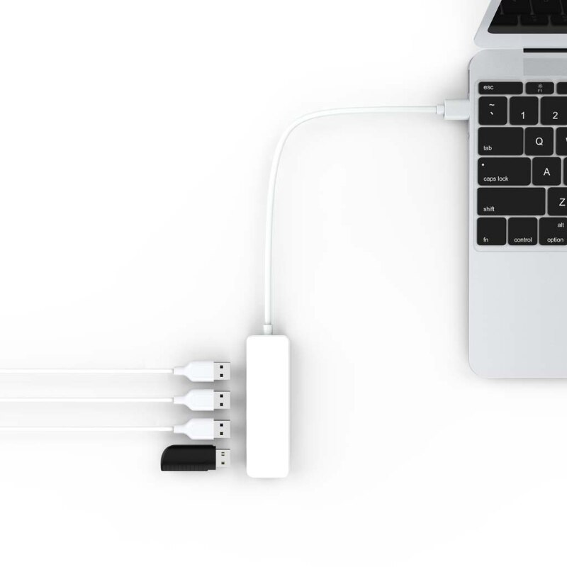【VisioN Shop】USB 2.0 4 Hub Extension Splitter Laptop PC Computer Charger Dropshipping. 