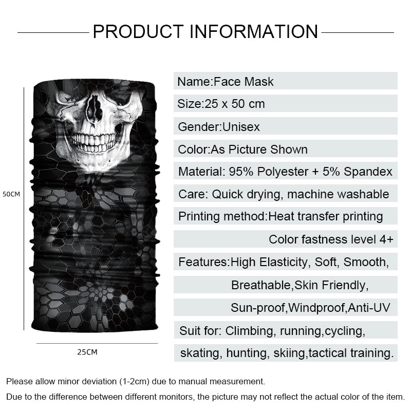 Neck Gaiter Face Mask Sport Seamless Bandana Buffs Motorcycle Balaclava Cycling Face Shield Face Cover Scarf Climbing Hiking. 