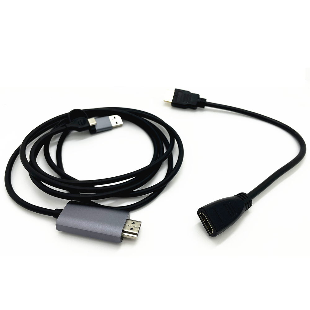 2in1 USB Type-C to Micro / Mini HDMI-compatible Video Capture Card Live Streaming Cable for Sony Canon Nikon Fuji Camera PC 4K. 