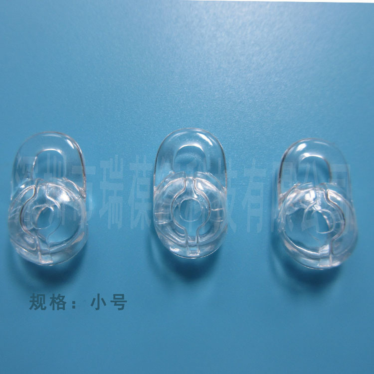 High Quality Fully Transparent Silicone Earmuffs , Liquid Silicone Ear Cap Bluetooth Headset Silicone Case Earplugs