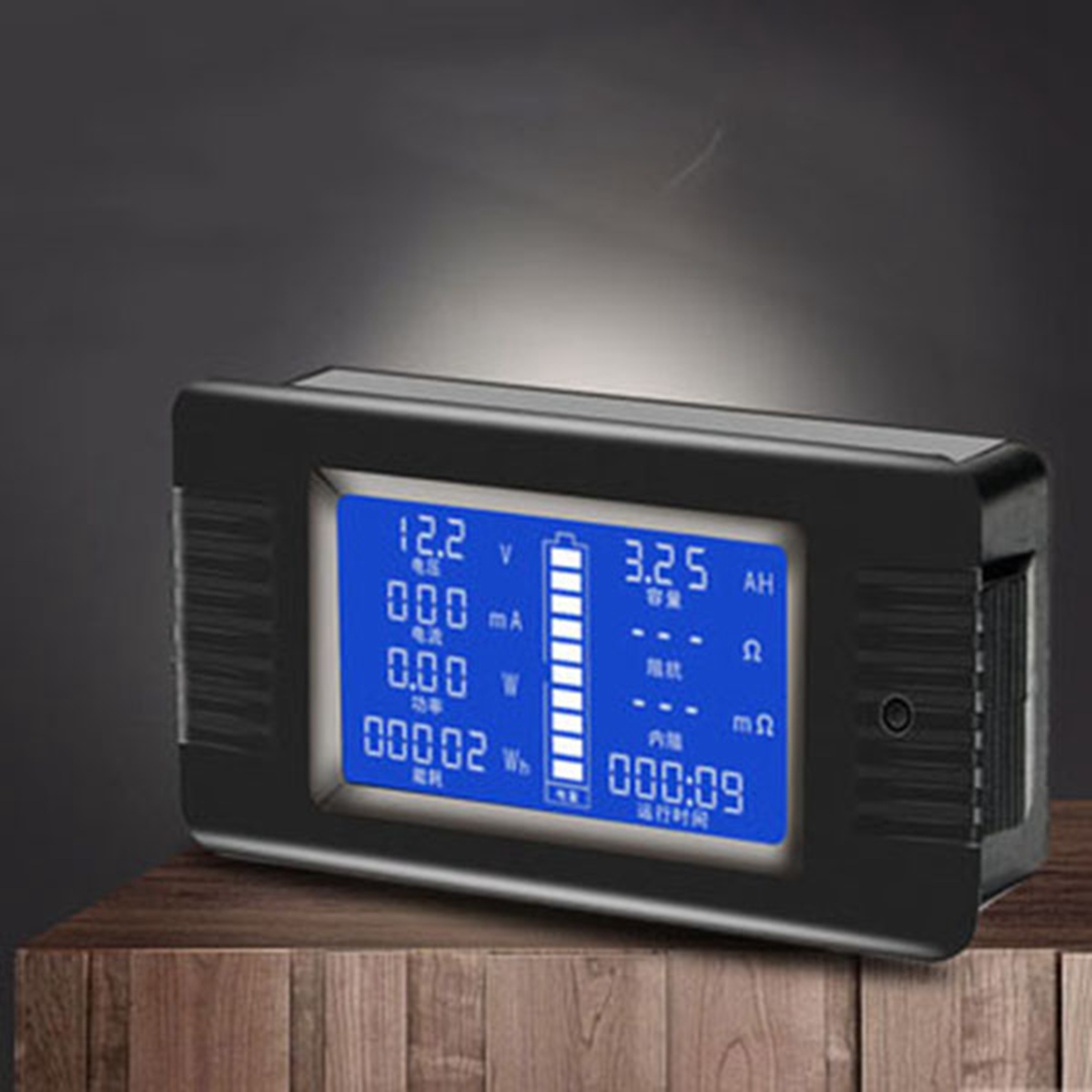 2X DC Multifunction Monitor Meter LCD Display Meter (Widely Applied to 12V/24V/48V RV/Car ). 