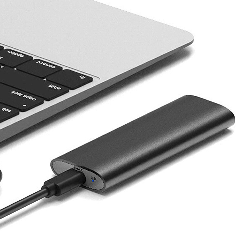 Bakeey BK E2 M.2 ATA SD Enclosure M.2 to USB3.1 Gen2 6Gbps Aluminum Alloy Portable olid tate Drive Case upport 2TB Max. 