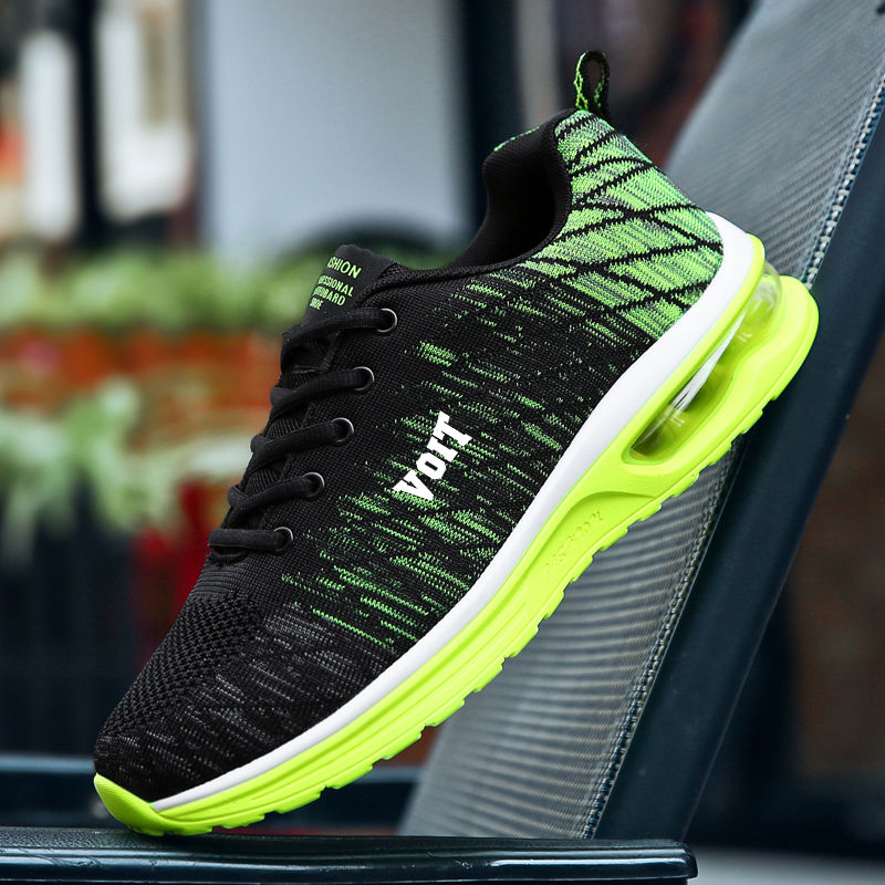 Voit/Water Air Cushion Running Shoes Men's Shoes Sports Shoes Fly Woven Mesh Summer Shoes Women's Shock-Absorbing Casual Running Shoes