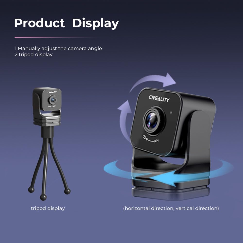 Creality 3d Official Nebula Camera Upgrade 3D Printer 1080 HD Camera Spaghetti Detection Real-time Monitoring Time-lapse Filming. 