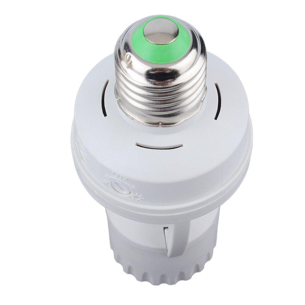 E27 LED Infrared Motion Detection Light Sensor Light Bulb Switch Home White. 