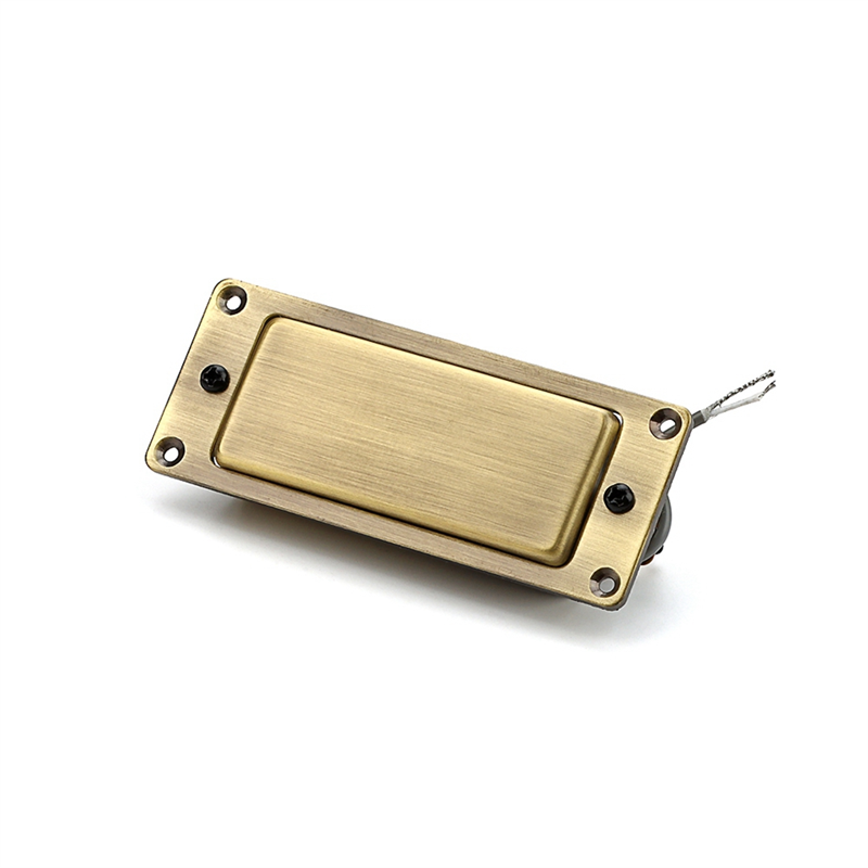 Sealed Mini Humbucker Double Coil Pickup for Electric Guitar Bronze Vintage Bronze Small LP Style Pickup with 2-Core