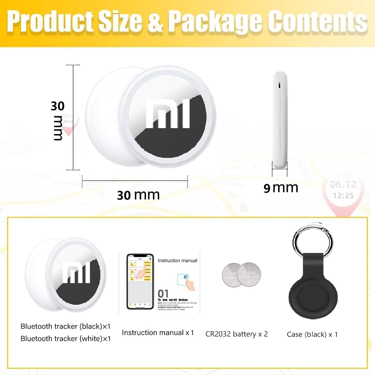 Xiaomi Mini Smart Finder Portable Locator Bluetooth 4.0 Tag Tracker Children Wallet Locator Device Locator Anti Loss Location. 