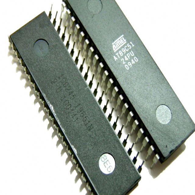 AT89C51 89S51 AT89C51-24PI AT89C51-24PU AT89C51-24PC IC DIP-40 Microcontroller IC 8-Bit 24MHz 4KB Flash Memory Through Hole Integrated Circuits MCU Chip Leads. 