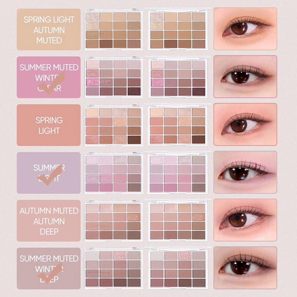 16 Color Korean Eyeshadow Palette Matte Pearlescent Saturation Long Low Earth Lasting Color Eye Palette Eye Shadow Makeup R7. 