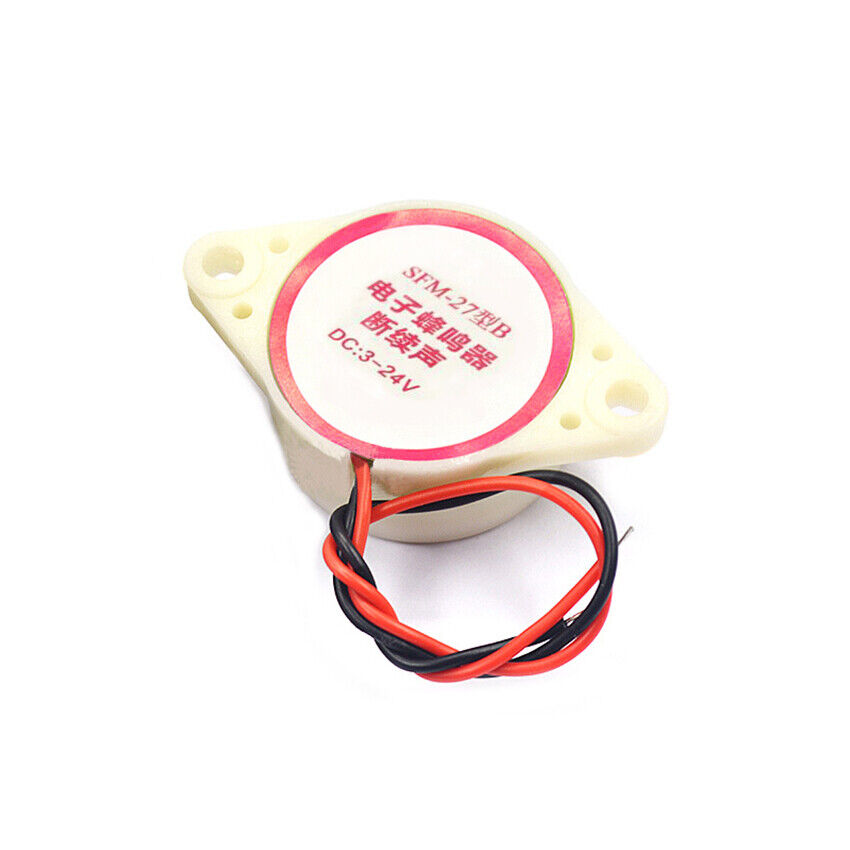 SFM-27 3-24V Piezo Active Buzzer  Alarm Continuous Tone 2 Wire. 