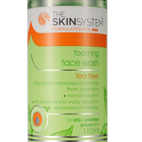tea tree foaming face wash asda