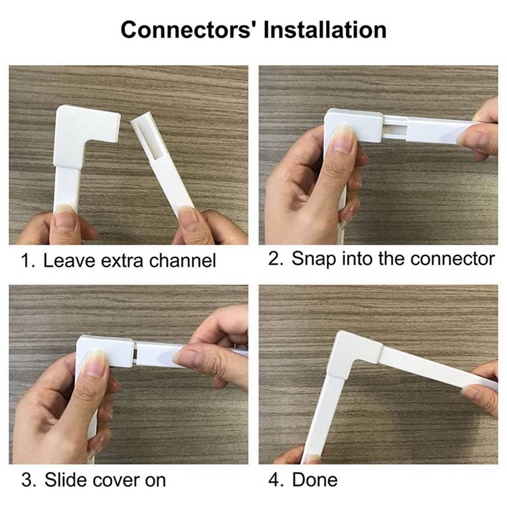 3 set One-Cord Channel Cable Concealer - -03 Cord Cover Wall Cable Management System - 125 Inch. 
