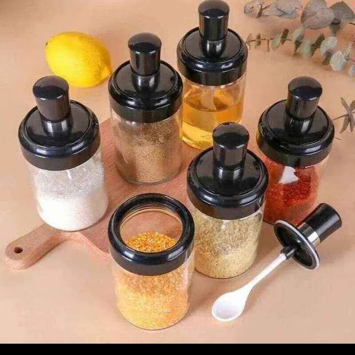 Streamlined Spice Organization - Rotating Bottle Set 360° - Keep Your Kitchen Spices Neat And Accessible. 