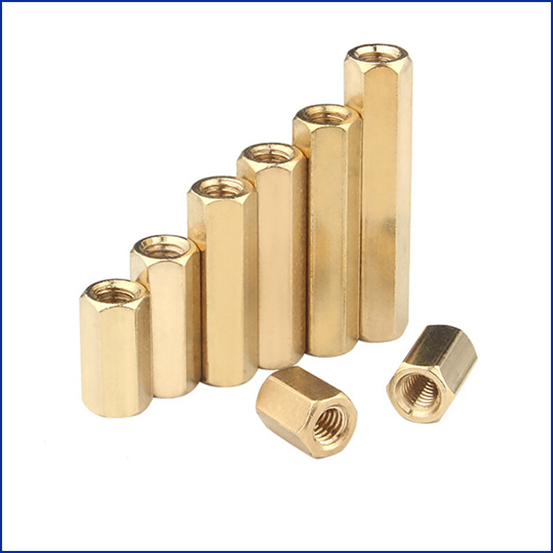 M3 M4 Brass Hex Standoff Spacer Column Screw Copper Flat Head Spacing Screws Fasteners Nuts Length 4mm-70mm Millimeters. 