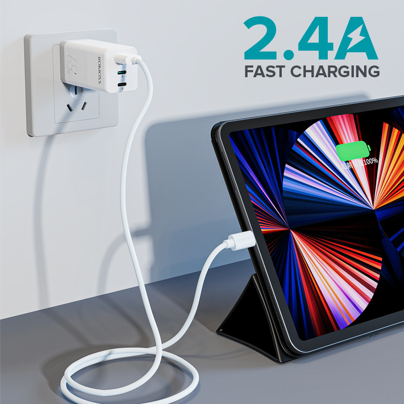 Romoss Lightning Cable For iPhone 2.4A Fast Charging Data Cable iPhone Charger Cord 1M /1.2M /1.8M /2M USB Cable Mobile Phone USB Charging Cord for IOS Devices iPad iPhone X 8 Plus 11- 12 13 14 Pro Max. 
