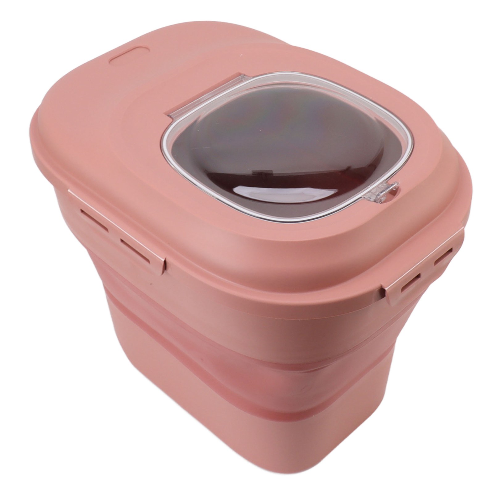 Rice Food Storage Container Large Collapsible Food Storage Container with Measuring Cup Rolling Wheel. 