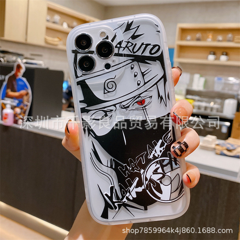 Naruto Sasuke iphone13 Payne 12 Anime 15promax Phone Case Frosted 11 Soft Shell 14 Applicable. 