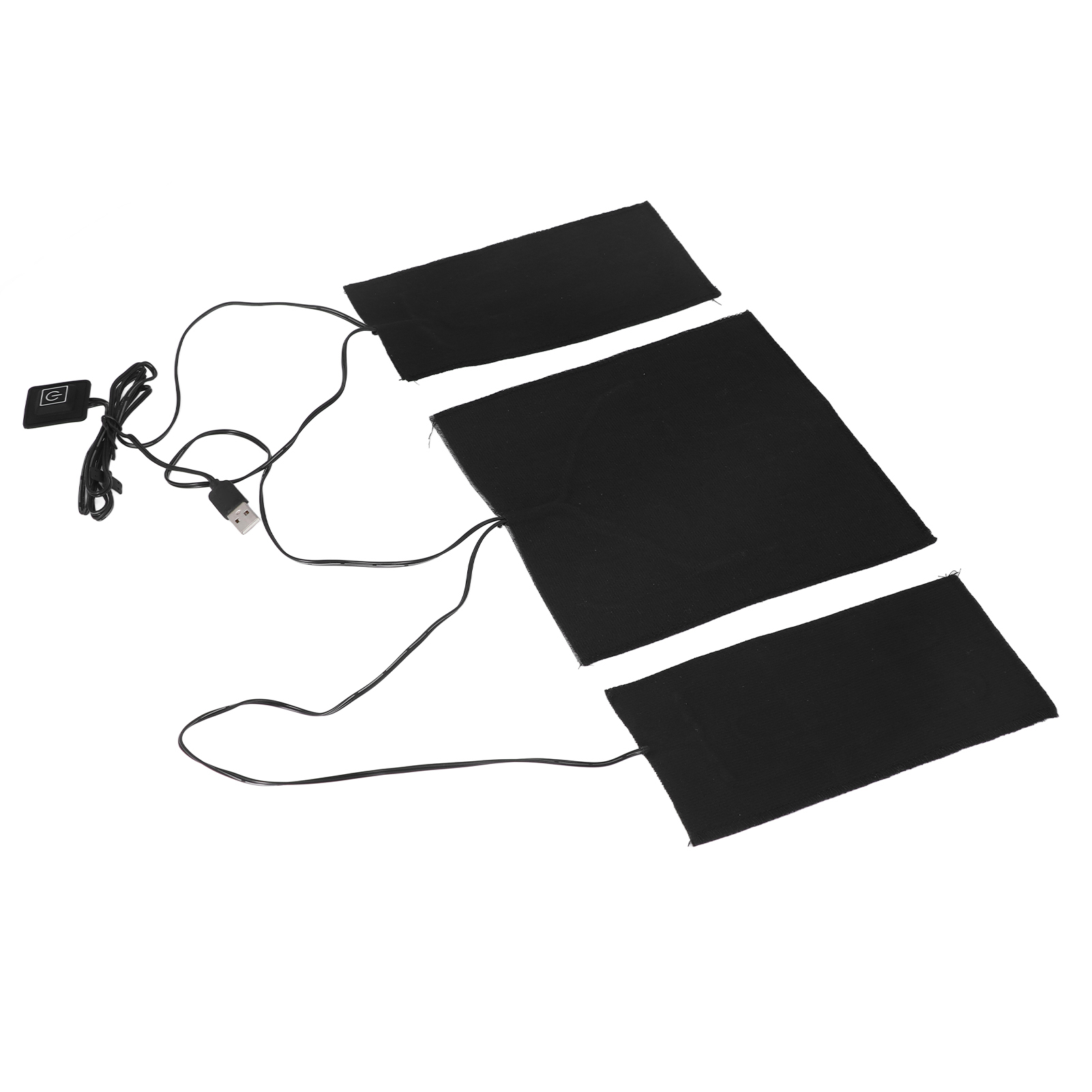 USB Powered Heater Pad, DC 5V 3 Levels Adjustable Temp Electric Heating Sheet Washable for Back Abdomen. 