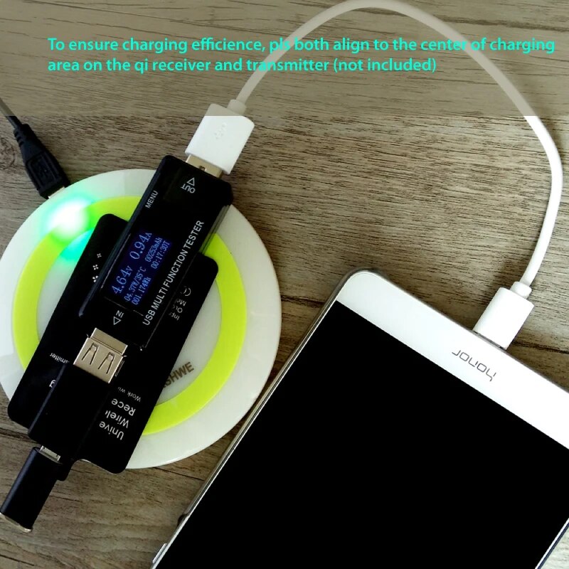 Android Qi Receiver Wireless Charger Adapter TI Solution Fast Charging for Huawei P9 All Micro-USB Type-C Phones. 