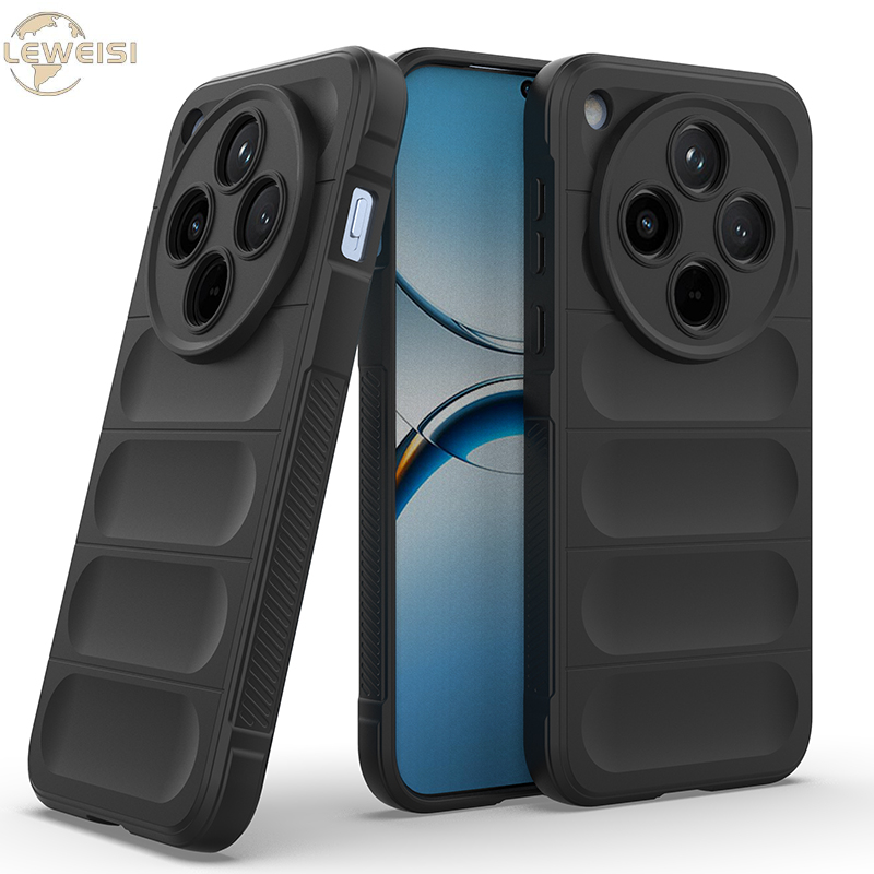 Leweisi Liquid Silicone Soft Liner Case for Oppo Find X8 / X8 Pro Non-slip Shockproof TPU Back Cover Phone Case