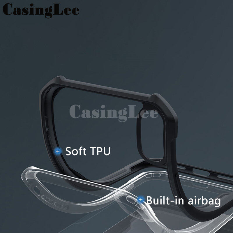For itel vision 5 Case Transparent Clear Air Bag Protector Soft Frame Hard Armor Cover Casing itel vision5 Phone Case Cover. 