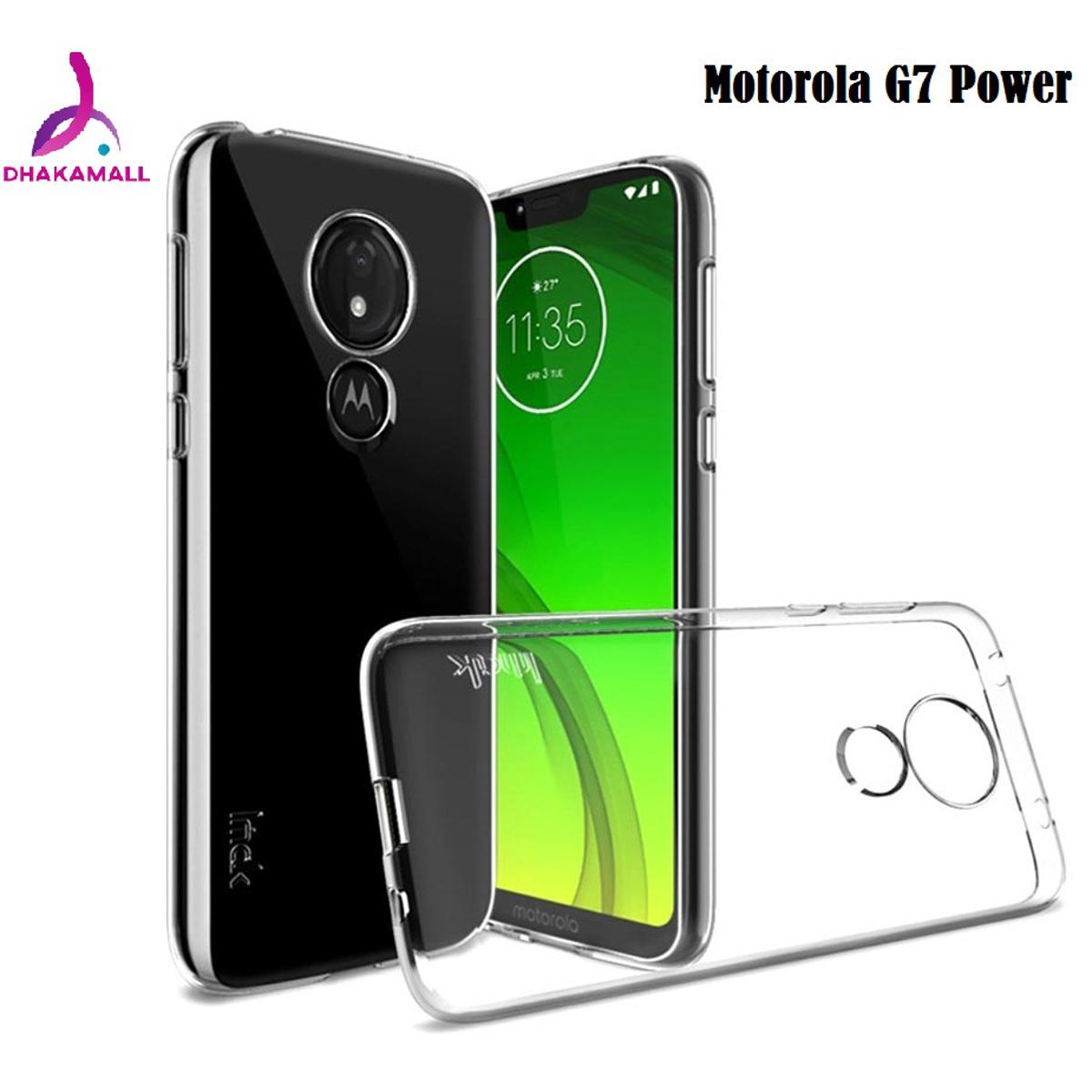 Motorola G7 Power Soft Transparent Tpu Back Case Cover-Clear (Transparent) - Camera - Phone Back Cover (Back Case Cover For Smartphone)