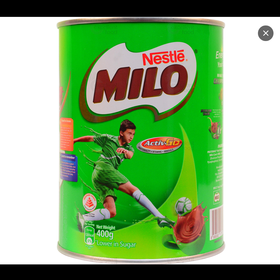 MILO ACTIVE-GO TIN 400gm(Singapore)