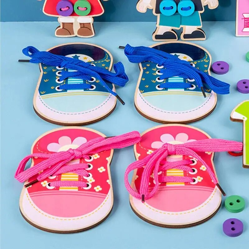 Shoe Tying Board Shoe Tying Practice For Kids Shoe Trying Practice For Kids Learn To Tie Shoelaces Toy Fine Motor Skills Toy. 